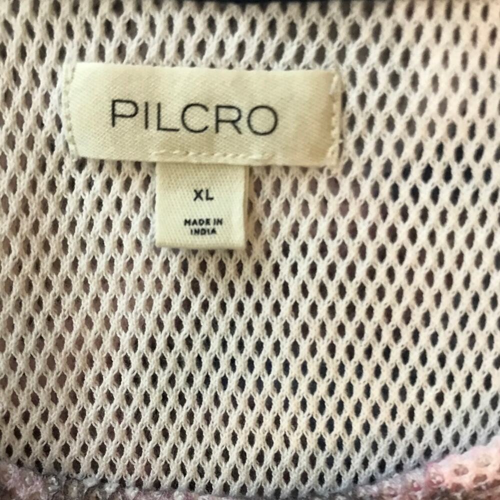 Pilcro Anthropologie Floral Mesh Ringer Tee Shirt XL - Picture 8 of 10